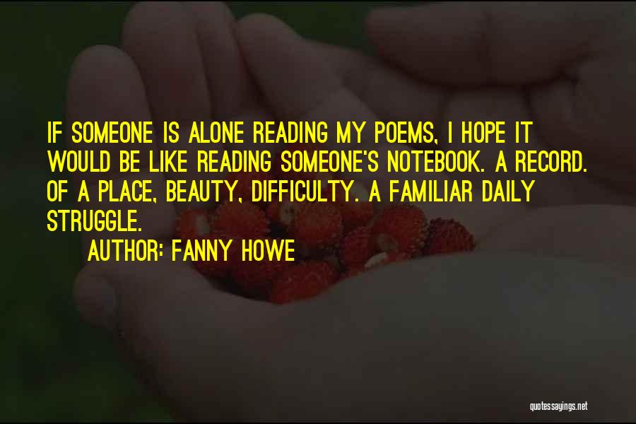 Someone's Beauty Quotes By Fanny Howe