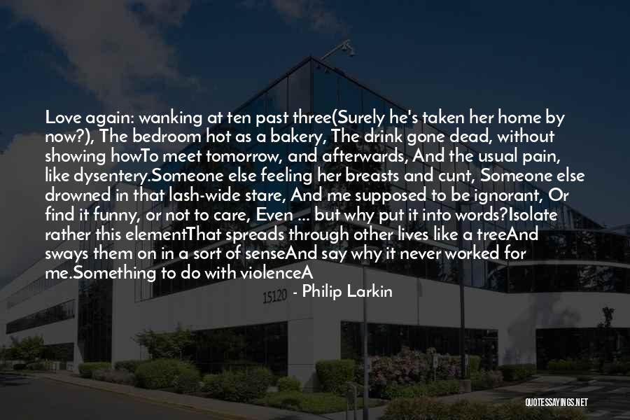 Someone's Pain Quotes By Philip Larkin Someone's Pain Quotes By Philip Larkin