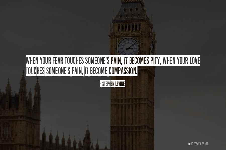 Someone's Pain Quotes By Stephen Levine Someone's Pain Quotes By Stephen Levine
