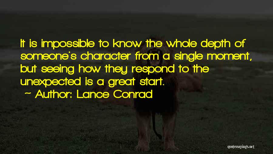 Someone's Personality Quotes By Lance Conrad