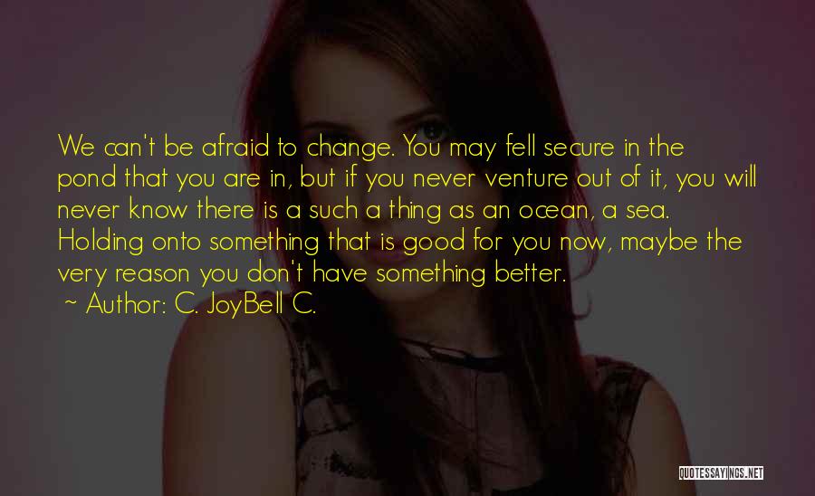 Something Better Out There Quotes By C. JoyBell C.