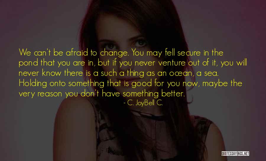 Something Better Out There Quotes By C. JoyBell C. Something Better Out There Quotes By C. JoyBell C.