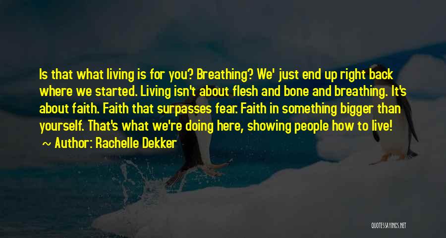 Something Bigger Than Yourself Quotes By Rachelle Dekker