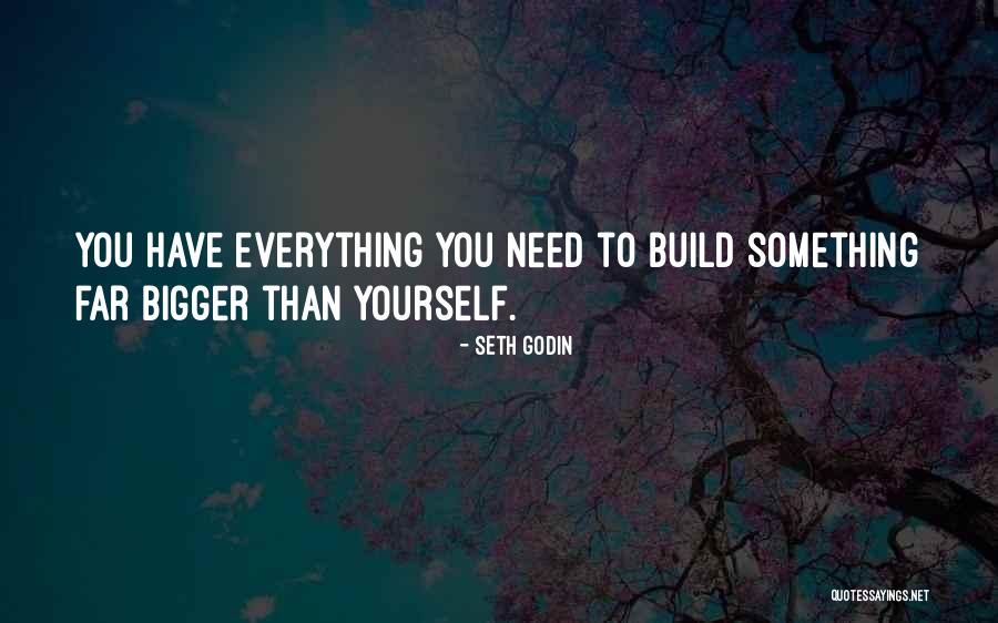 Something Bigger Than Yourself Quotes By Seth Godin