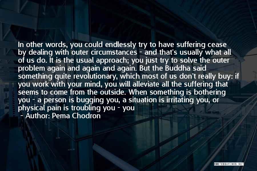 Something Bothering You Quotes By Pema Chodron