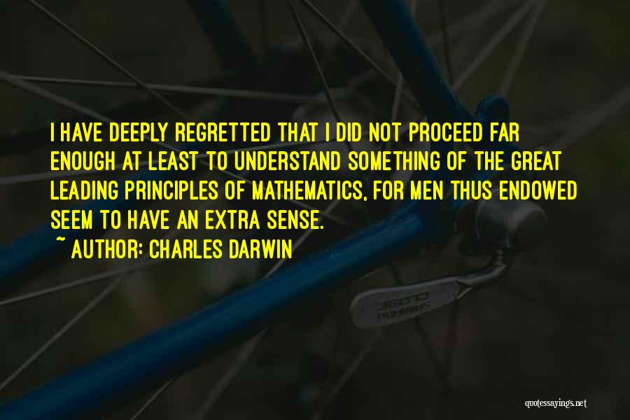 Something Extra Quotes By Charles Darwin