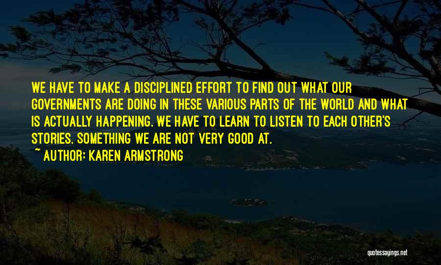 Something Good Happening Quotes By Karen Armstrong