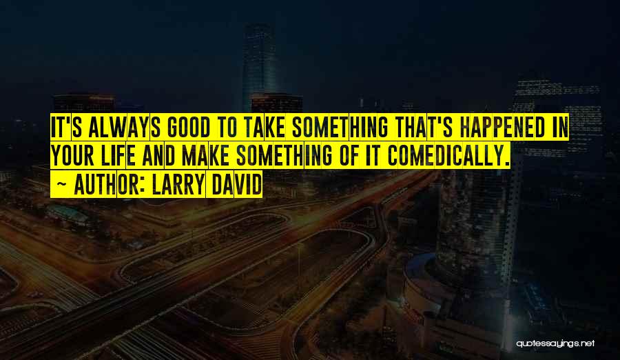 Something Good In Your Life Quotes By Larry David