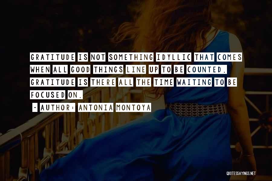 Something Good Waiting Quotes By Antonia Montoya