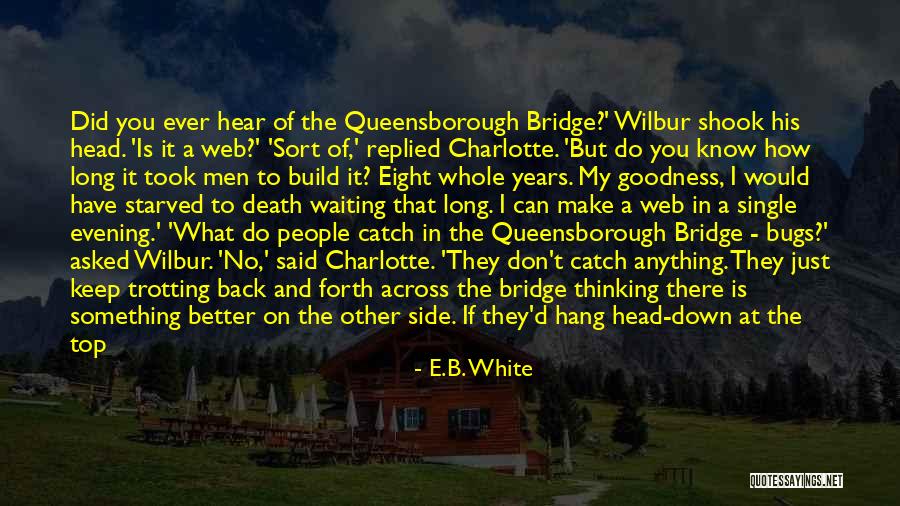 Something Good Waiting Quotes By E.B. White