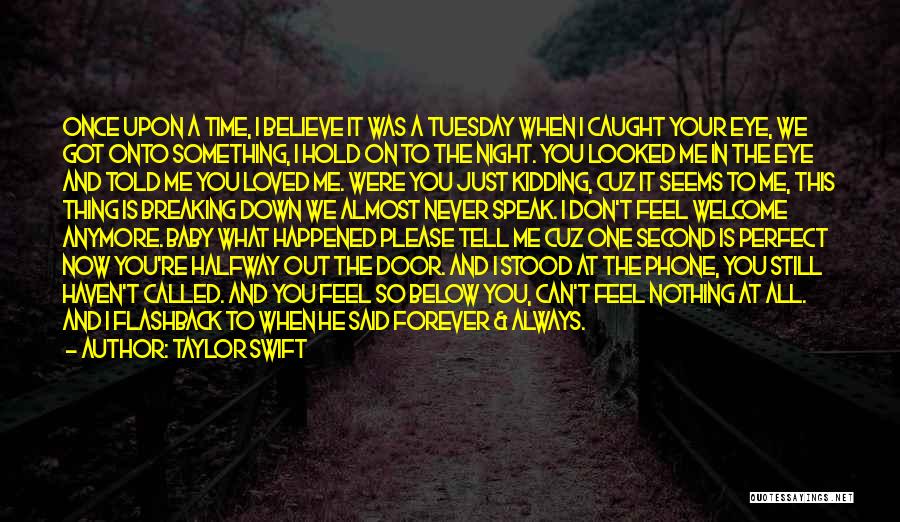 Something Happened To Me Quotes By Taylor Swift