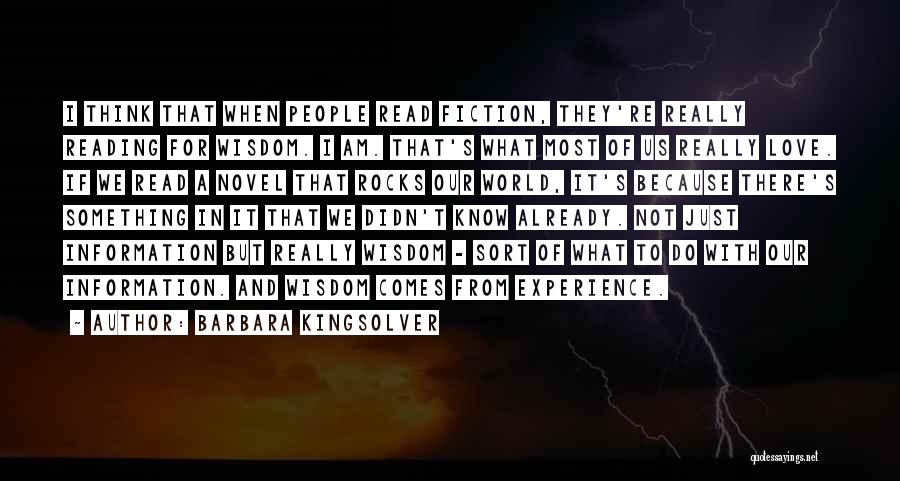 Something I Love To Do Quotes By Barbara Kingsolver