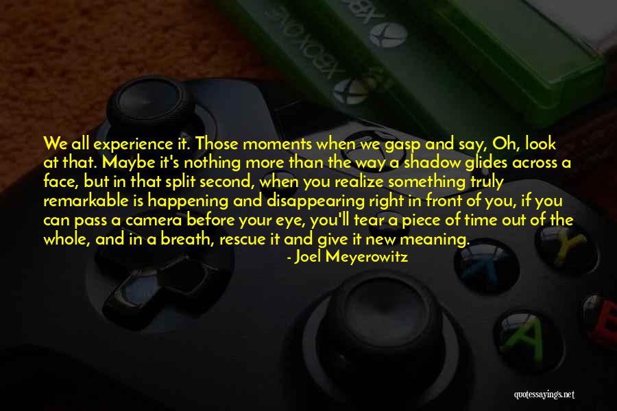 Something In Front Of You Quotes By Joel Meyerowitz Something In Front Of You Quotes By Joel Meyerowitz