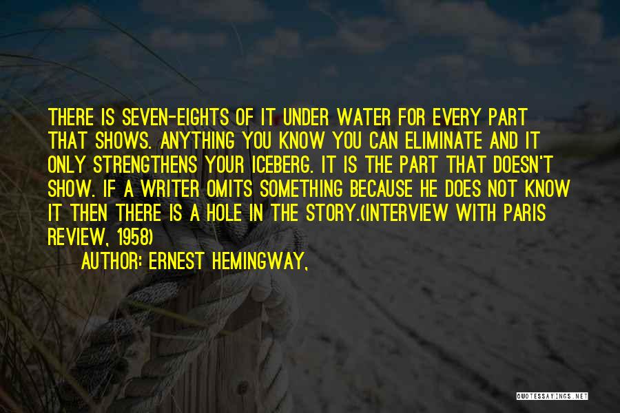 Something In The Water Quotes By Ernest Hemingway,