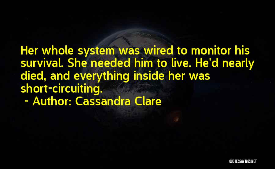 Something Inside Me Died Quotes By Cassandra Clare