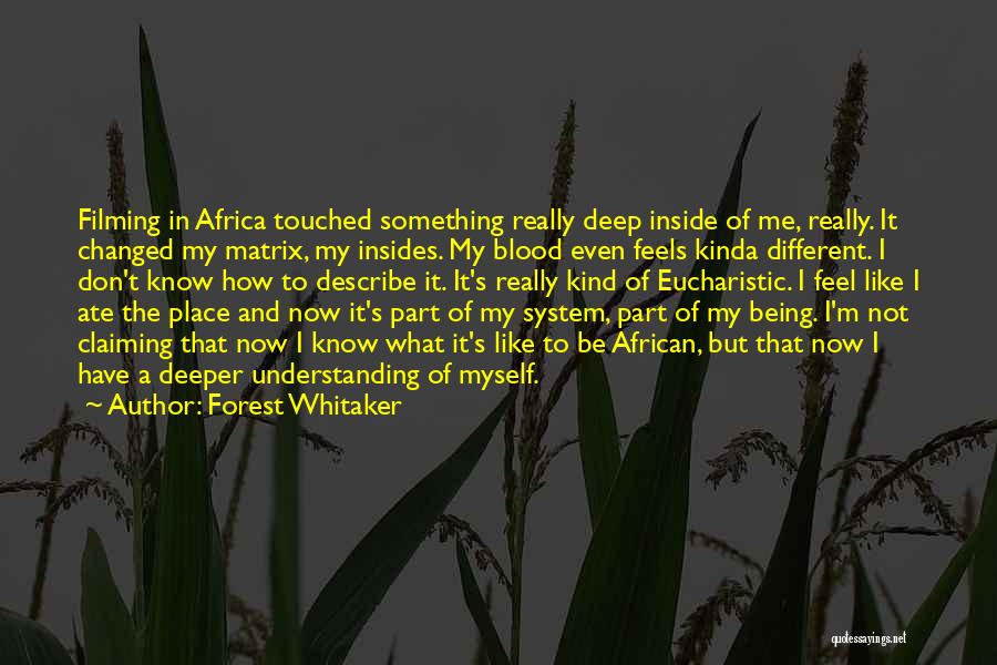 Something Inside Me Quotes By Forest Whitaker
