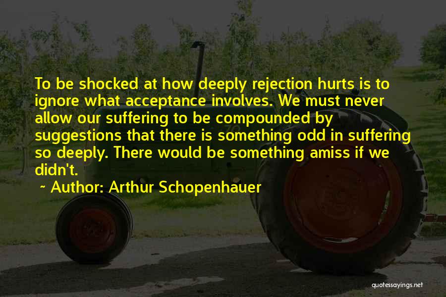 Something Is Amiss Quotes By Arthur Schopenhauer
