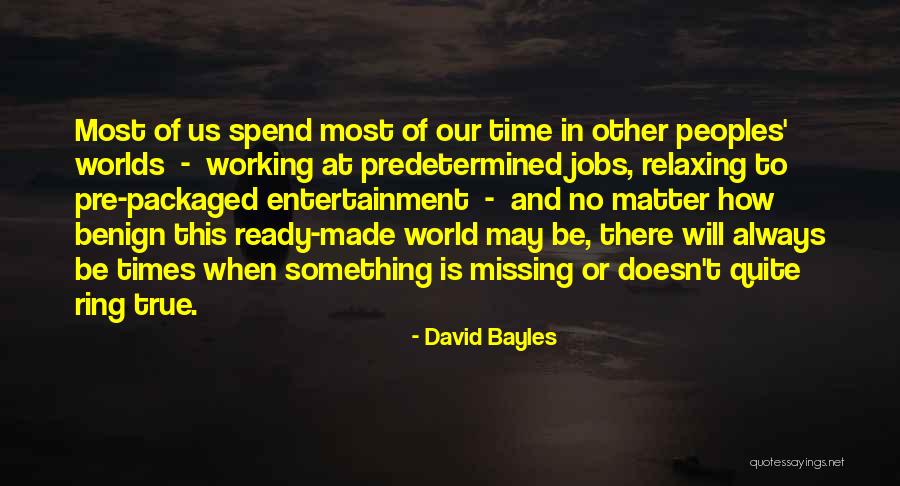 Something Is Missing Quotes By David Bayles Something Is Missing Quotes By David Bayles