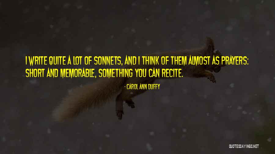 Something Memorable Quotes By Carol Ann Duffy