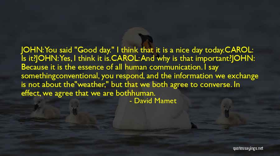 Something Nice To Say Quotes By David Mamet