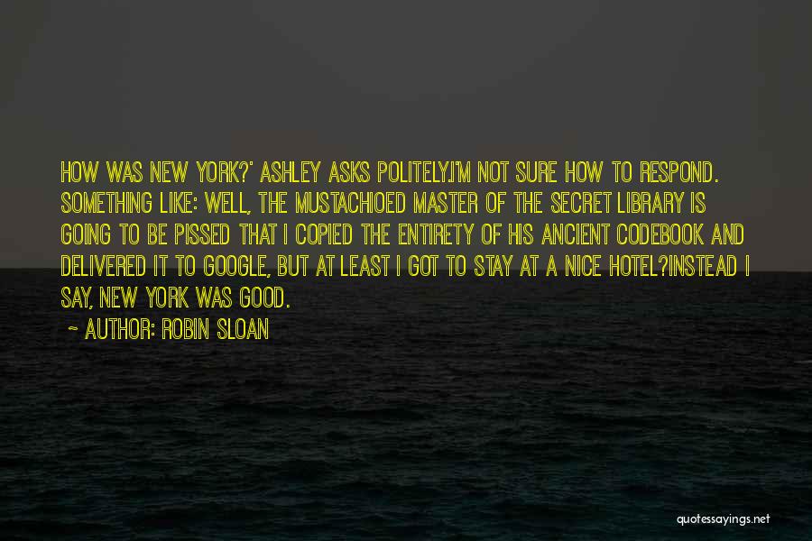 Something Nice To Say Quotes By Robin Sloan