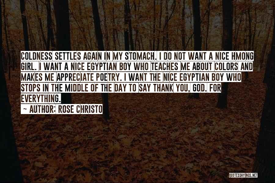 Something Nice To Say To A Girl Quotes By Rose Christo