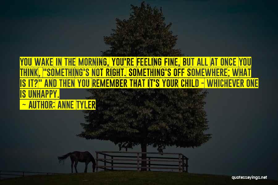 Something Not Feeling Right Quotes By Anne Tyler