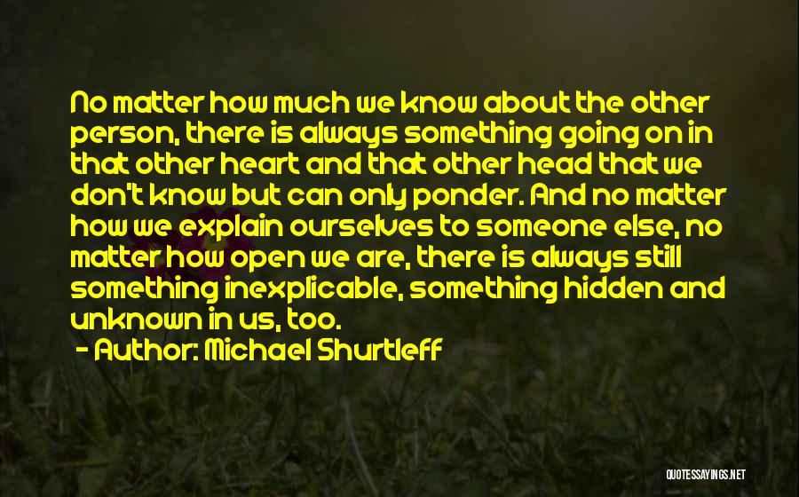 Something To Ponder On Quotes By Michael Shurtleff