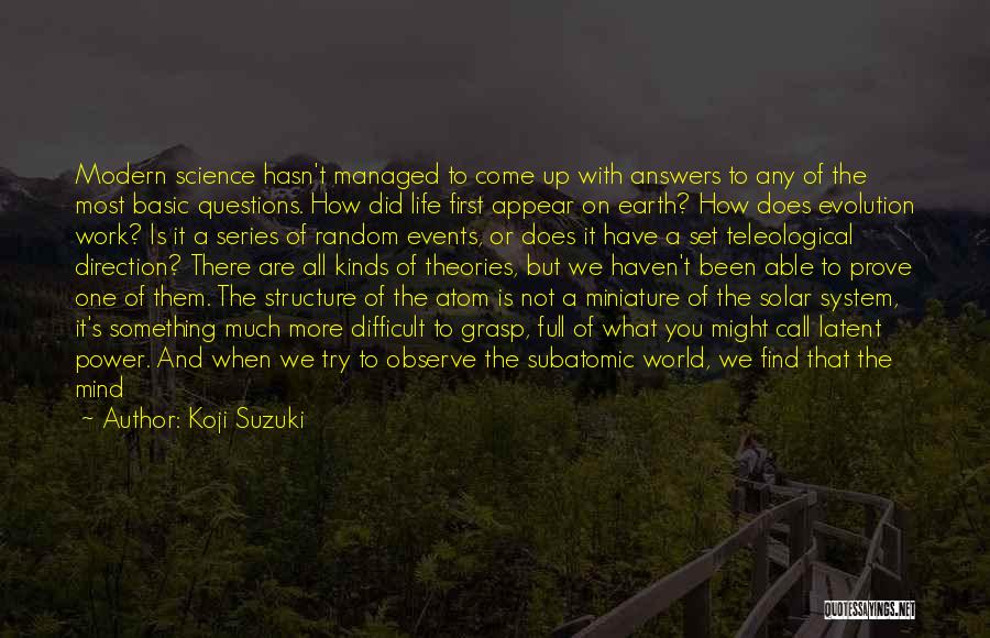 Something To Prove Quotes By Koji Suzuki