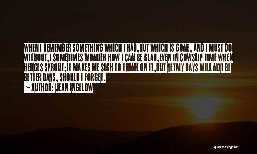 Something To Remember Quotes By Jean Ingelow