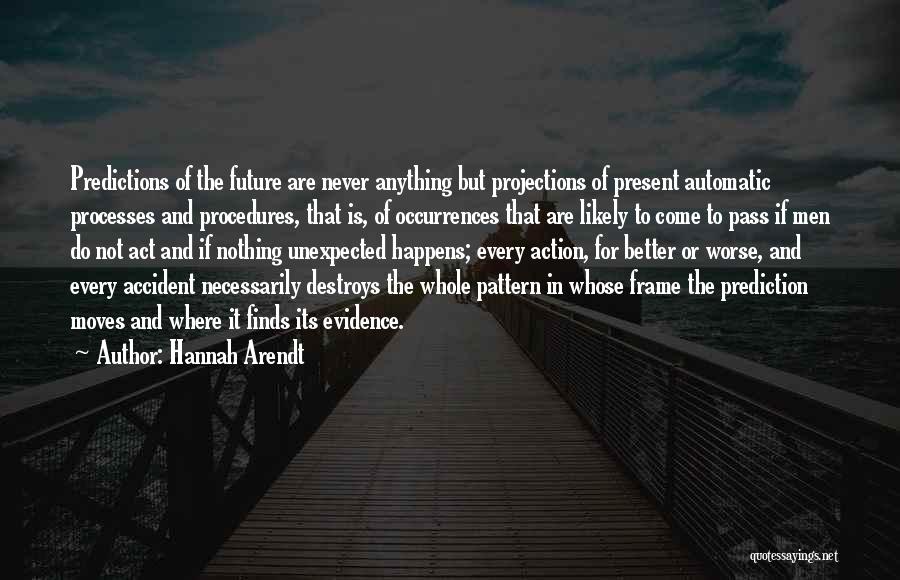 Something Unexpected Happens Quotes By Hannah Arendt