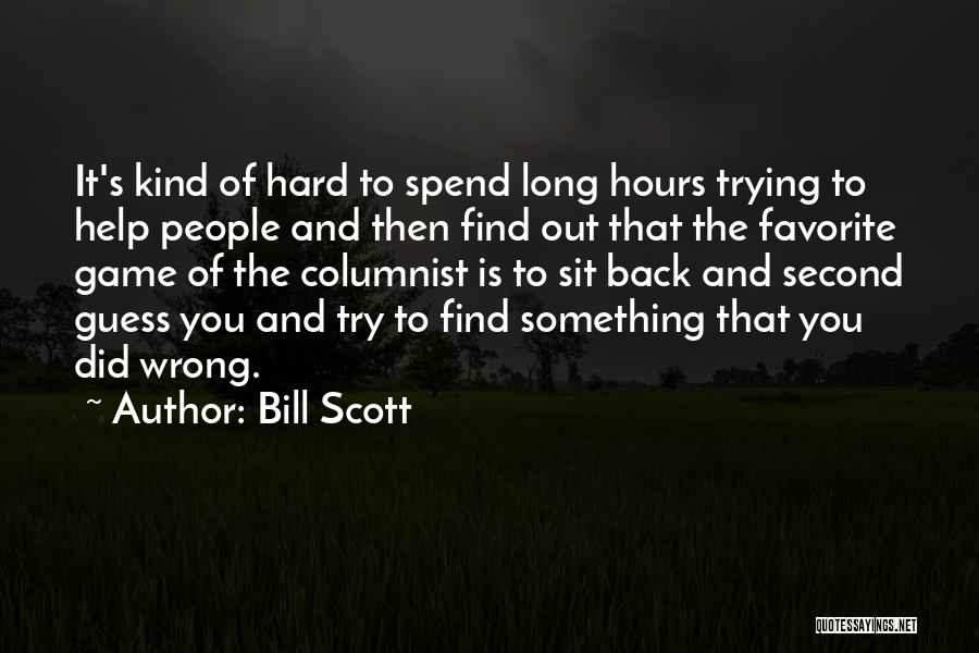 Something You Did Wrong Quotes By Bill Scott