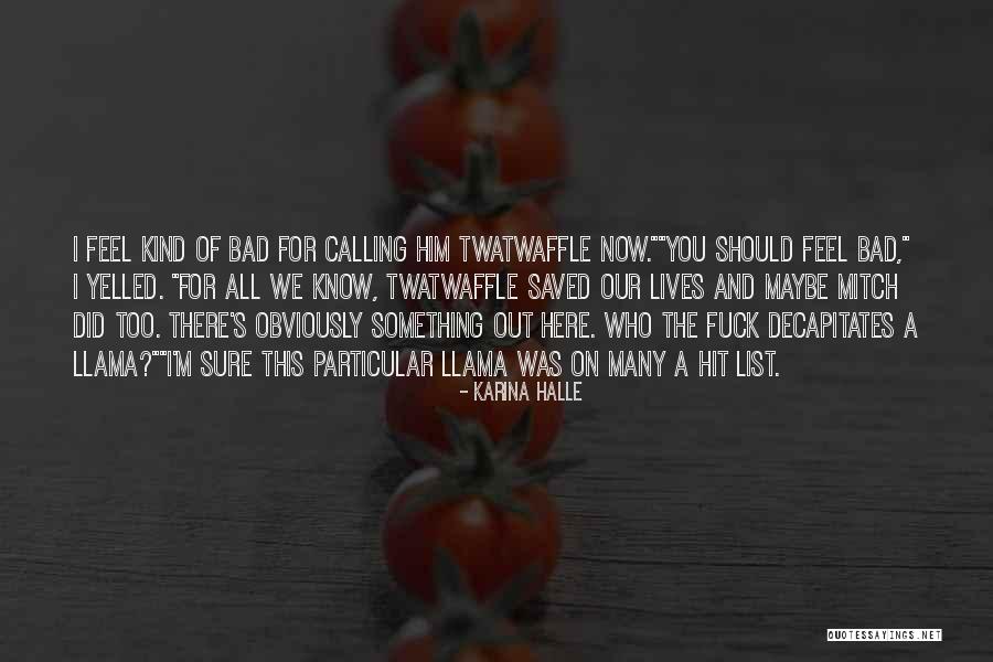 Something You Should Know Quotes By Karina Halle Something You Should Know Quotes By Karina Halle