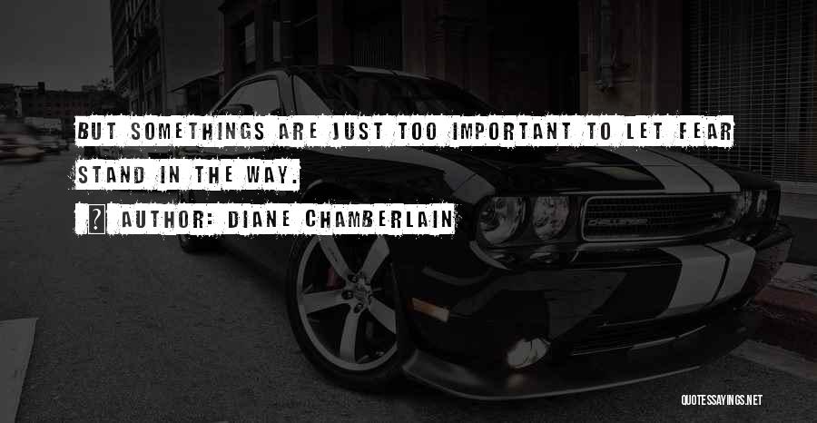 Somethings Quotes By Diane Chamberlain