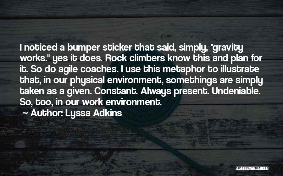 Somethings Quotes By Lyssa Adkins