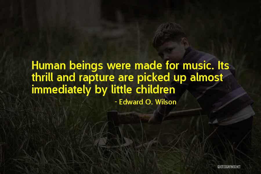 Sometime Music Quotes By Edward O. Wilson