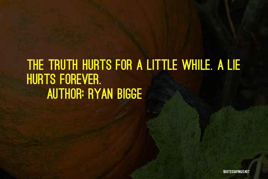 Sometime Truth Hurts Quotes By Ryan Bigge