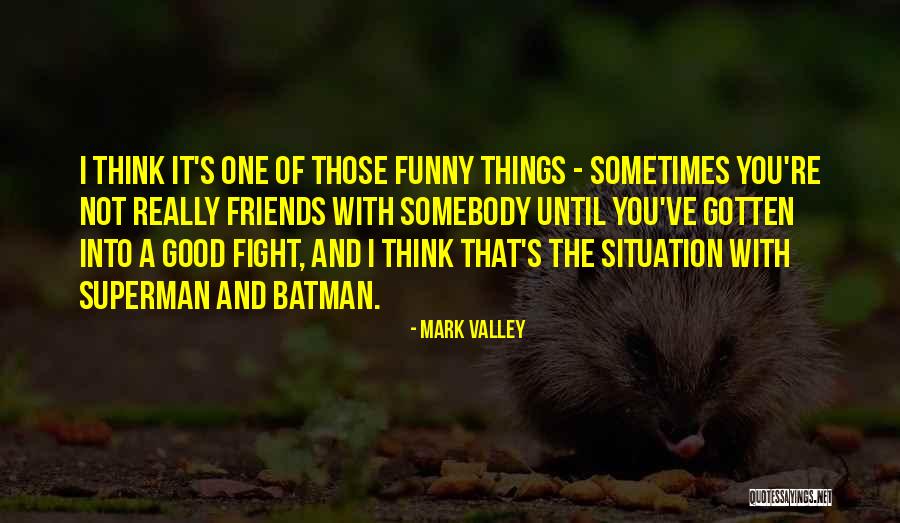 Sometimes Friends Fight Quotes By Mark Valley Sometimes Friends Fight Quotes By Mark Valley