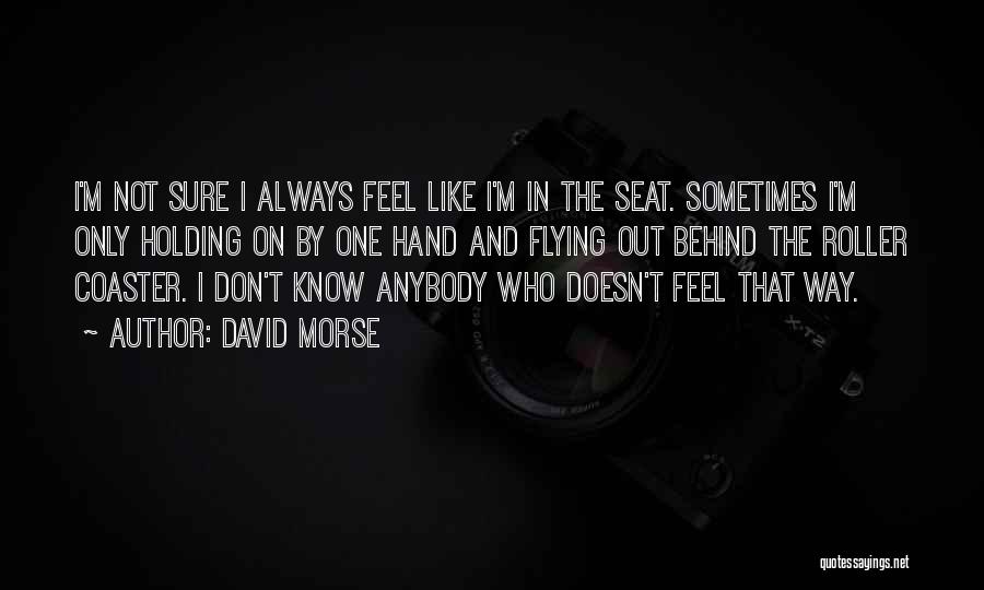 Sometimes I Feel Quotes By David Morse