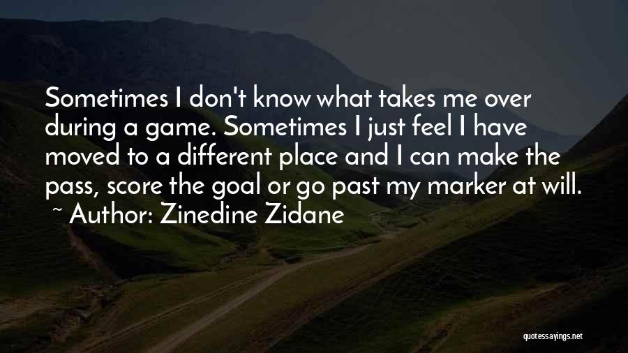 Sometimes I Just Don't Know Quotes By Zinedine Zidane