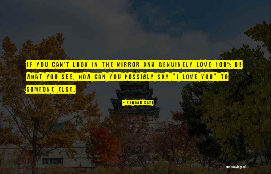 Sometimes I Look In The Mirror Quotes By Behdad Sami Sometimes I Look In The Mirror Quotes By Behdad Sami