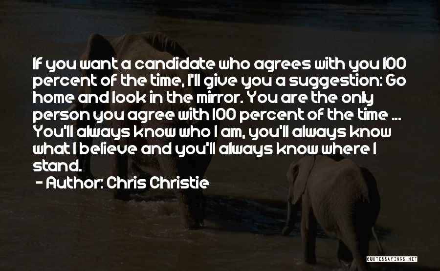 Sometimes I Look In The Mirror Quotes By Chris Christie