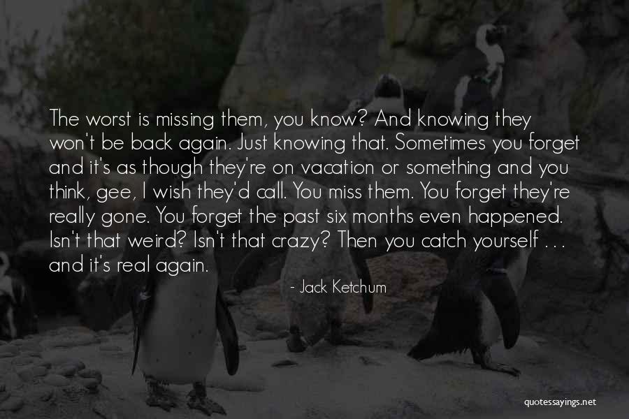 Sometimes I Really Miss You Quotes By Jack Ketchum