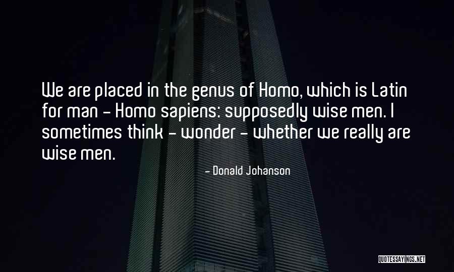 Sometimes I Really Wonder Quotes By Donald Johanson Sometimes I Really Wonder Quotes By Donald Johanson