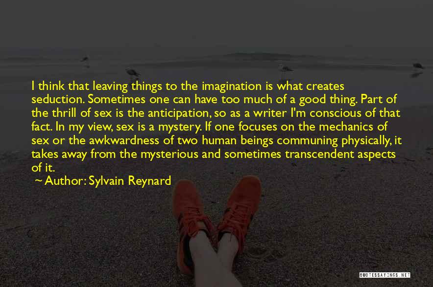 Sometimes I Think Too Much Quotes By Sylvain Reynard