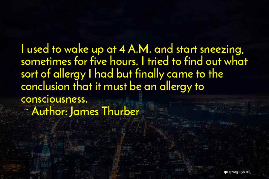 Sometimes I Wake Up Quotes By James Thurber