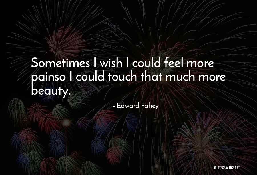 Sometimes I Wish I Could Quotes By Edward Fahey