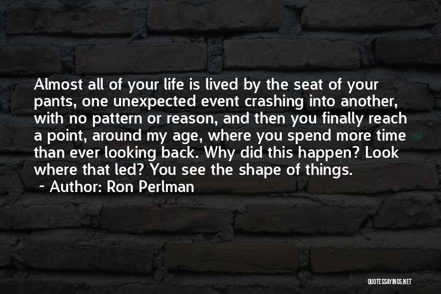 Sometimes In Life Things Happen For A Reason Quotes By Ron Perlman