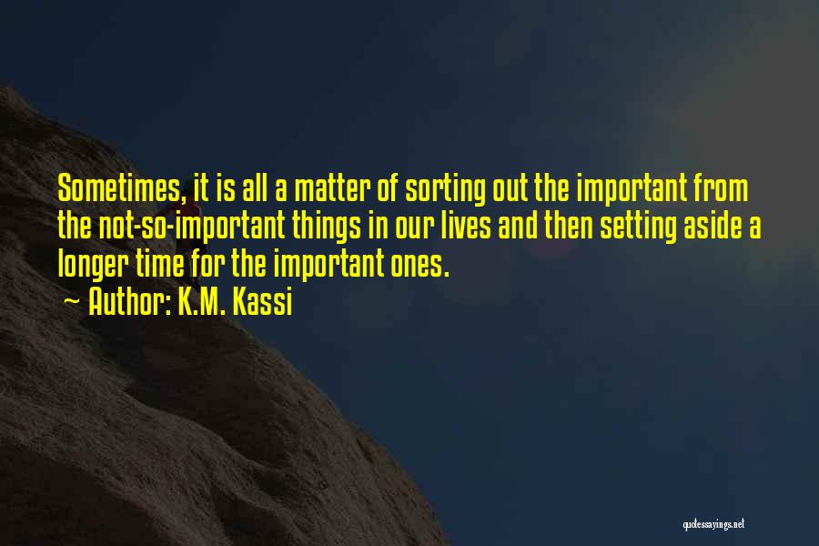 Sometimes In Our Lives Quotes By K.M. Kassi