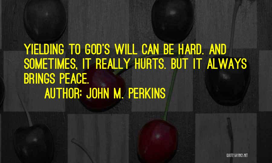 Sometimes It Really Hurts Quotes By John M. Perkins